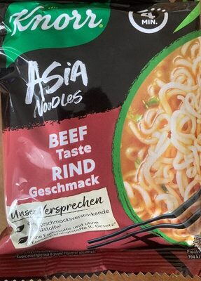 Asia Noodles Rind Geschmack