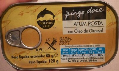 Atum Posta em Óleo de Girassol