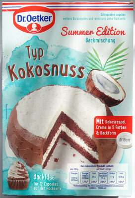 Backmischung Sommer-Edition Typ Kokosnuss