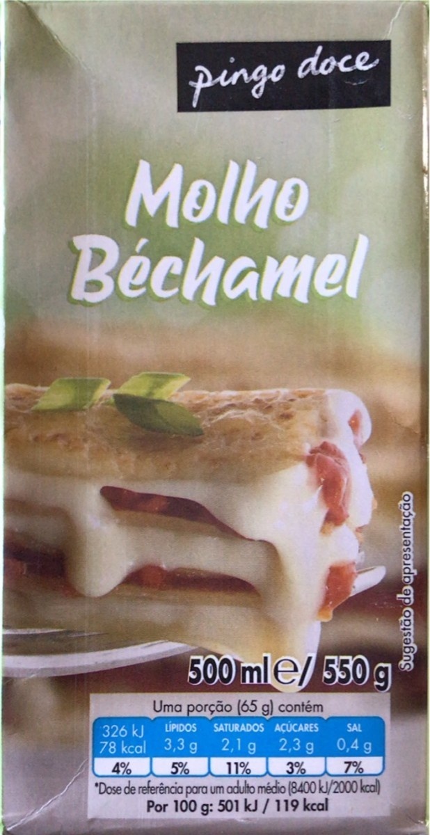 Molho Bechamel C/Natas Pingo Doce