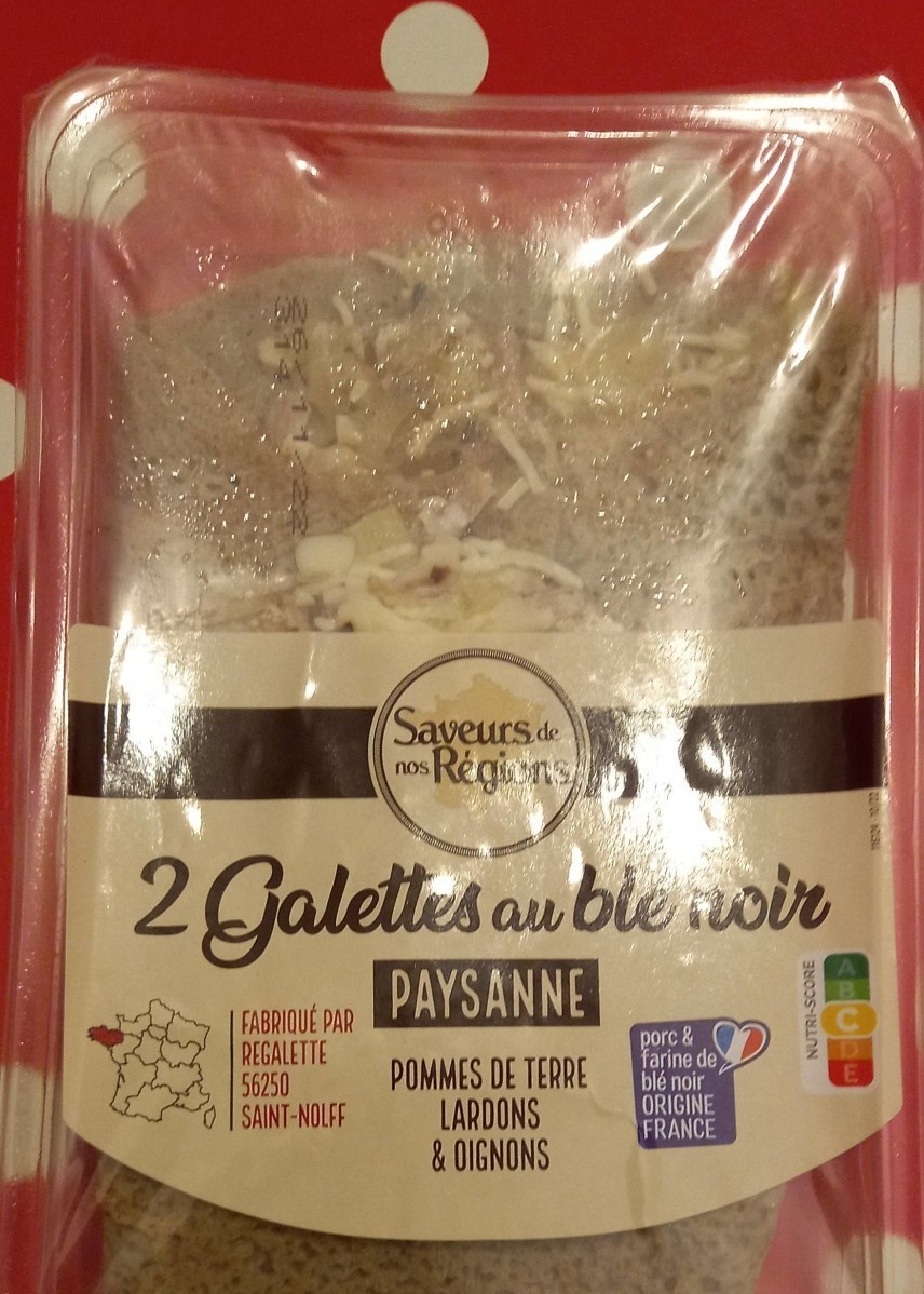 2 Galettes au blé noir Paysanne