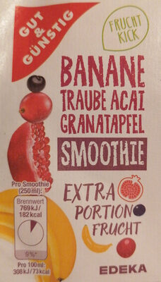 Banane Traube Acai Granatapfel Smoothie