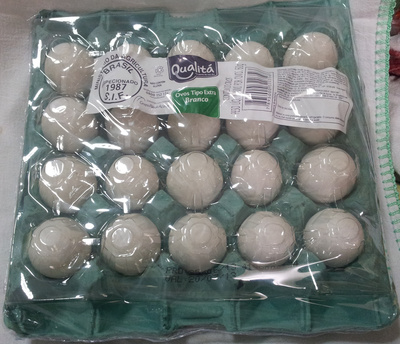 Ovos Tipo Extra Branco - Qualitá - 20un