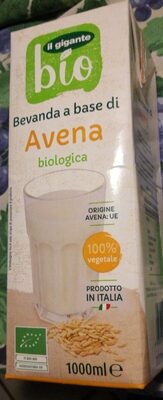 Bevanda a base di avena BIO