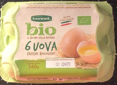 6 uova fresche biologiche