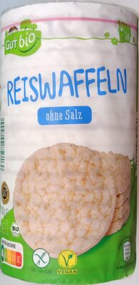 ALDI GUT BIO Reiswaffeln ohne Salz 0.75€ 135g Packung 1kg 5.56€