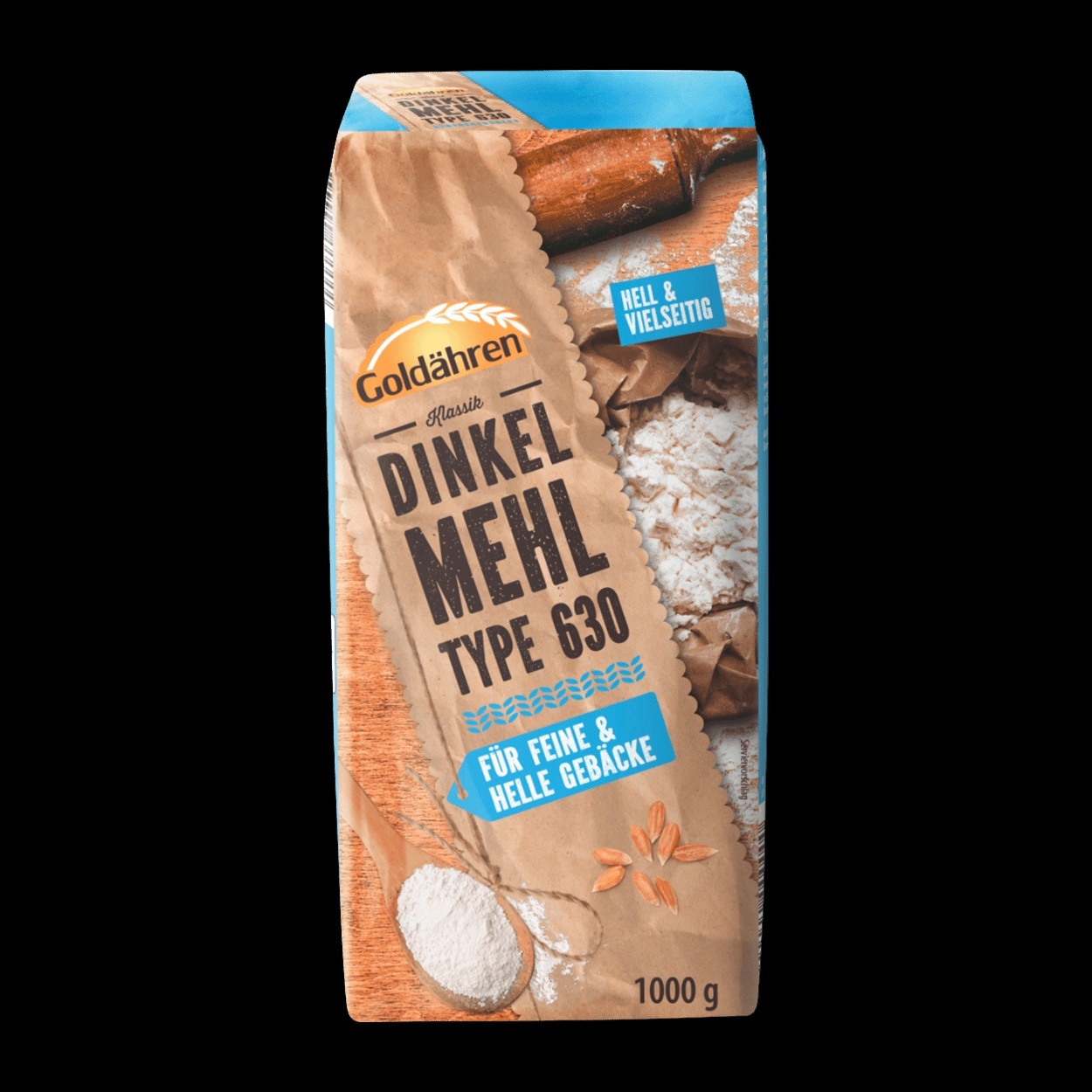 ALDI Goldähren Mehl Dinkelmehl 630 hell (blau) 1kg 1.39€