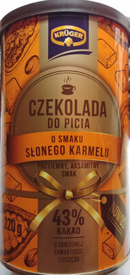 Czekolada do picia o smaku słonego karmelu.