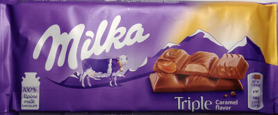 Czekolada mleczna z mleka alpejskiego z kremowym nadzieniem mlecznym.