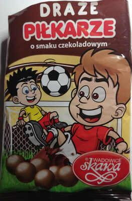 Draże piłkarskie o smaku czekoladowym