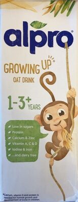 Alpro Haferdrink für Kinder 1-3+, Drink zum heranwachsen 1L