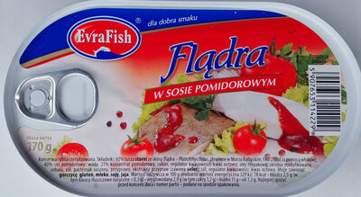 Flądra w sosie pomidorowym