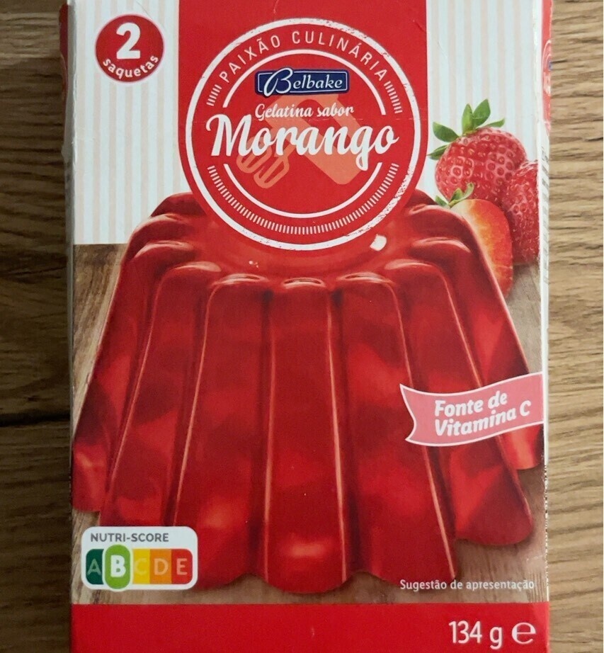 Gelatina Sabor Morango